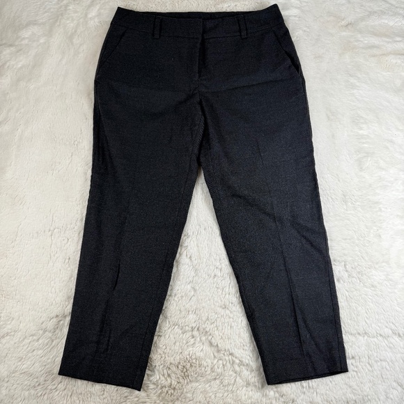 Eileen Fisher Women's Wool Blend Tailored Dress Cropped Pants Grey Size 8 - Picture 1 of 7